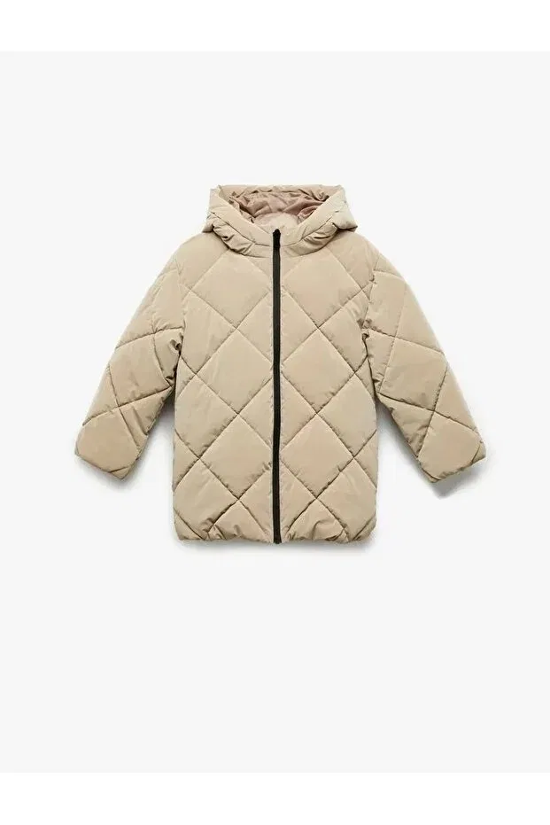 Детское пальто для девочек с капюшоном Koton, Pink