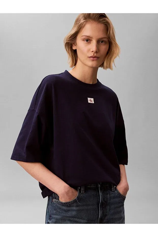 Женская футболка с геометрическим принтом Calvin Klein, Purple — фото 4