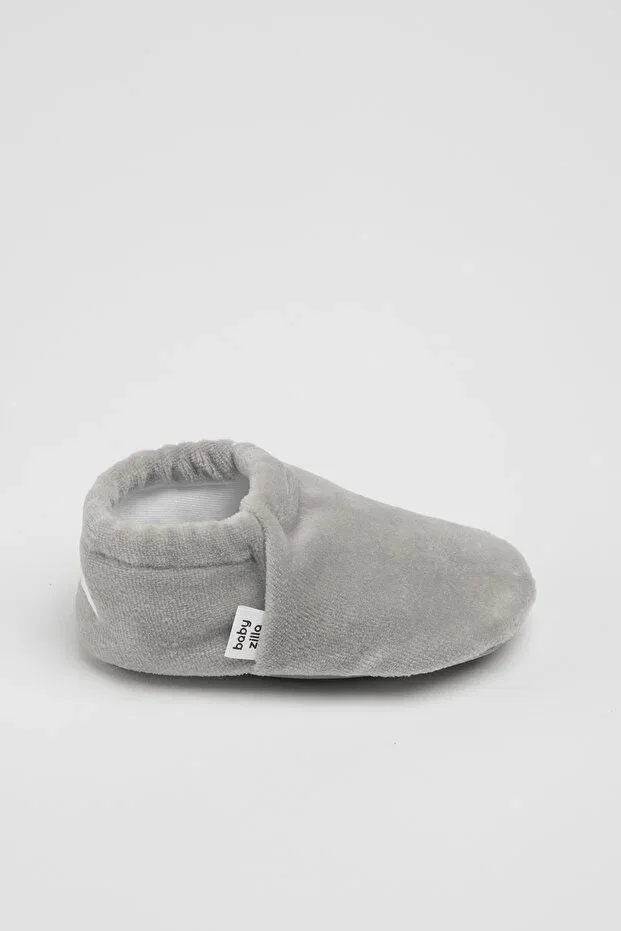 Детские тапочки-пинетки из флиса Classic slip-on Babyzilla, Gray — фото 3