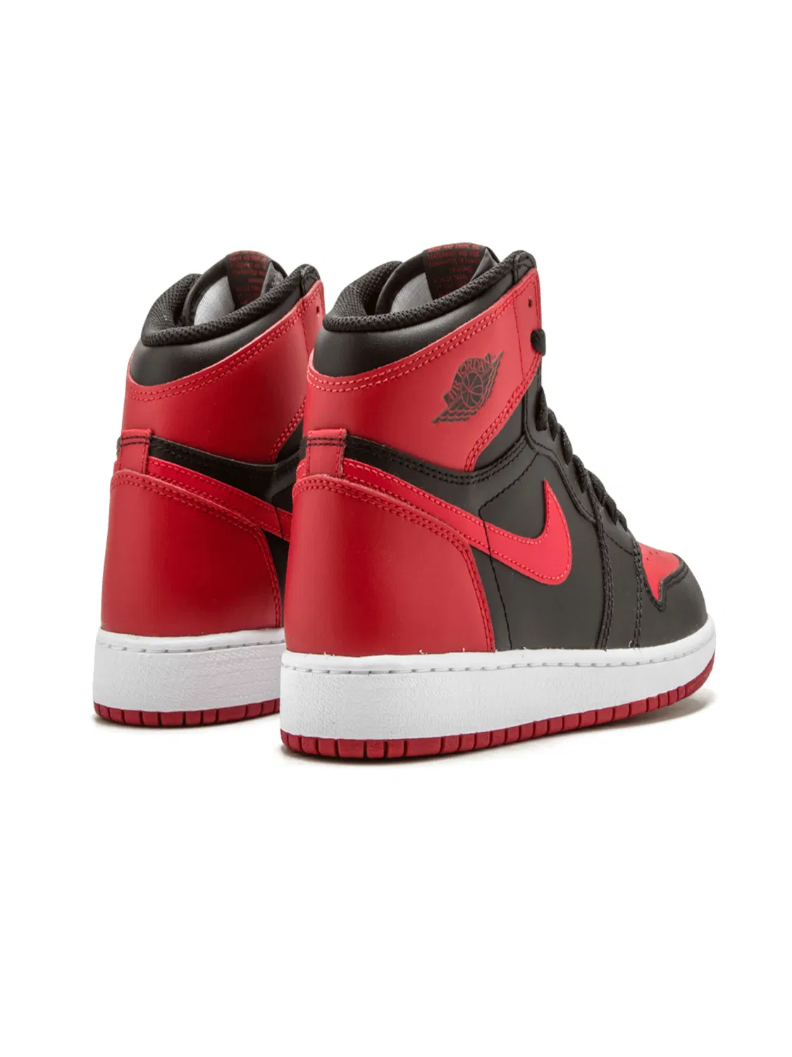 Кроссовки Air Jordan 1 Retro High OG BG "Banned 2016", черный — фото 4