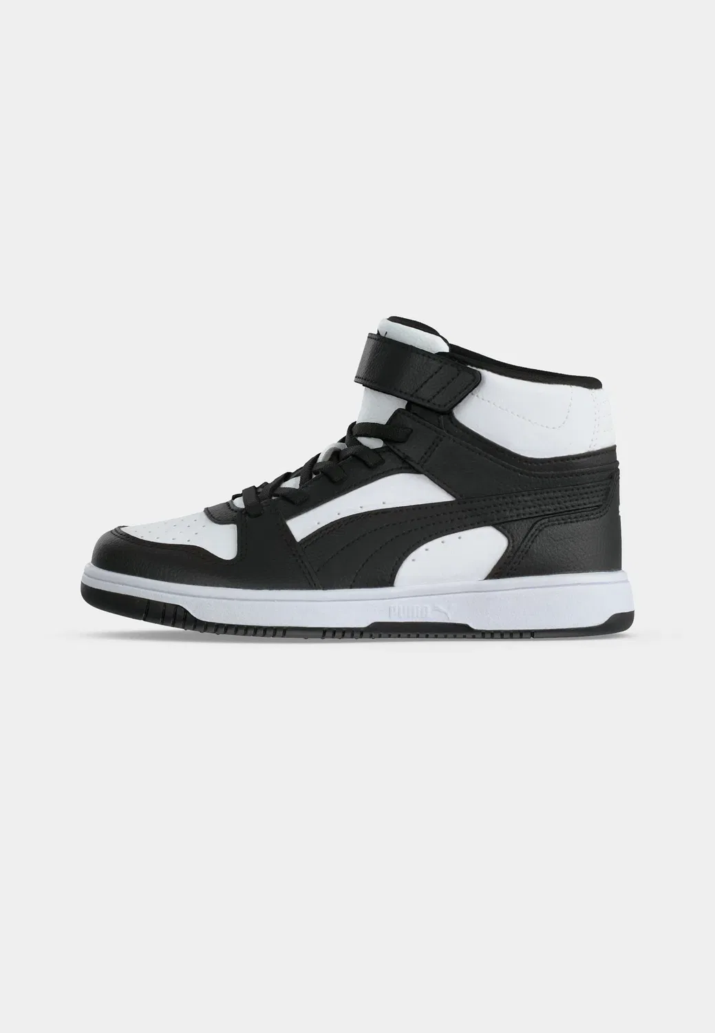 Rebound slam mid unisex - высокие кроссовки Puma, White/Black — фото 2
