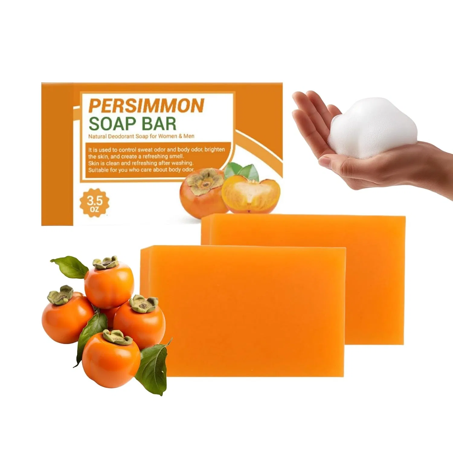 Мыло твердое с экстрактом хурмы, Generisch, 100 г