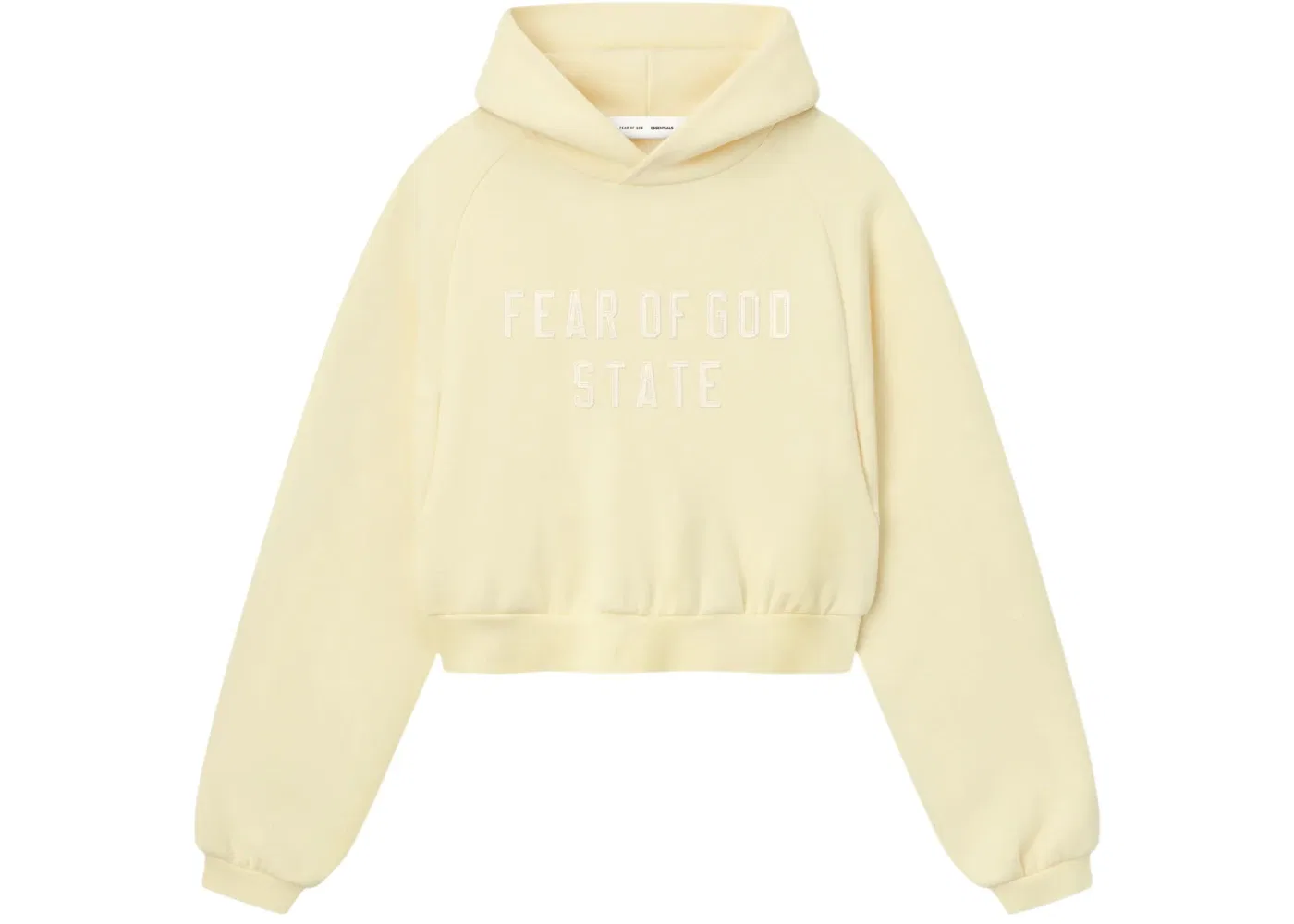 Женский худи с длинным рукавом Fear of God Essentials, Garden Yellow