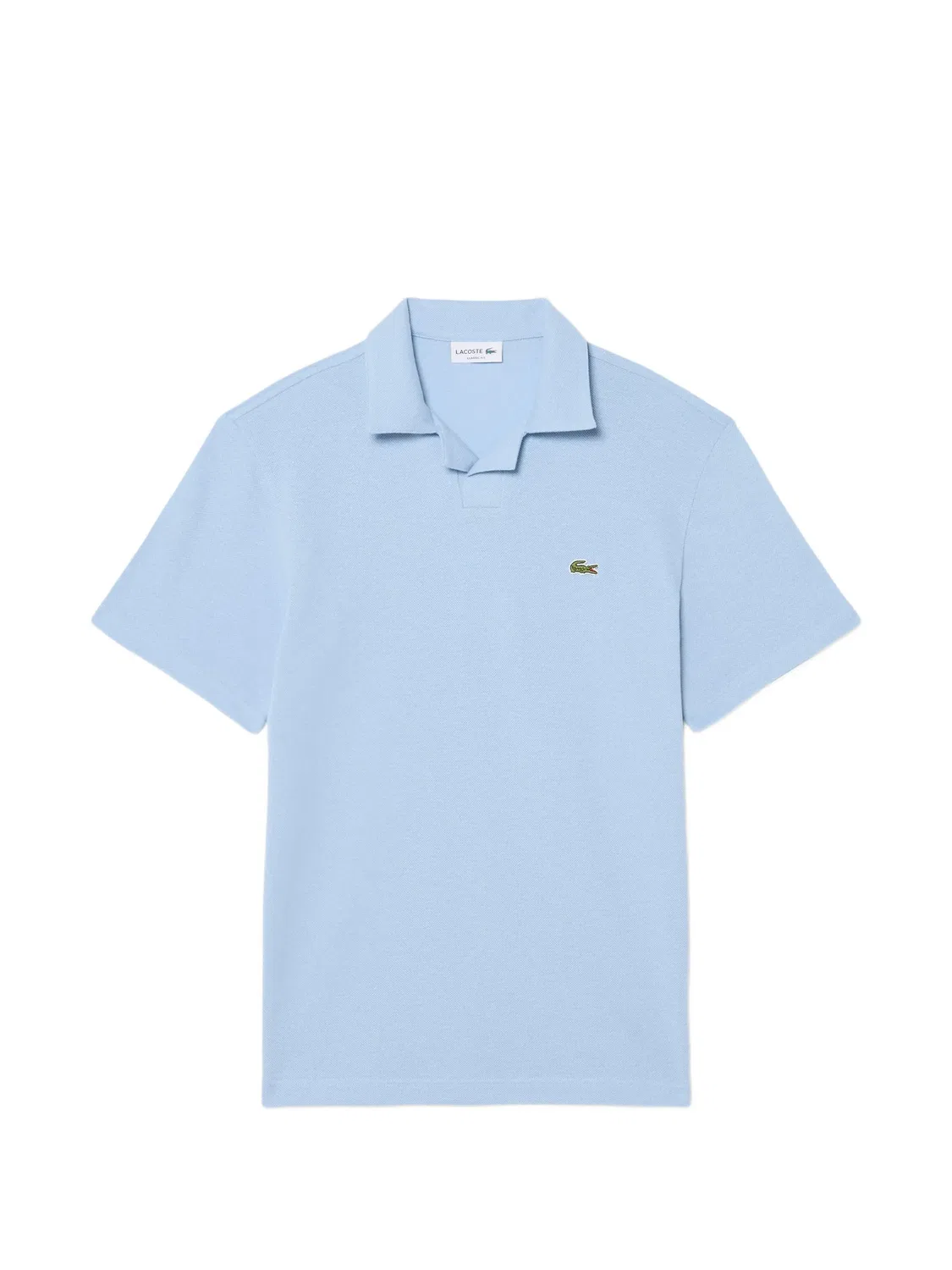 Футболка с вышитым логотипом, синяя Lacoste, синий
