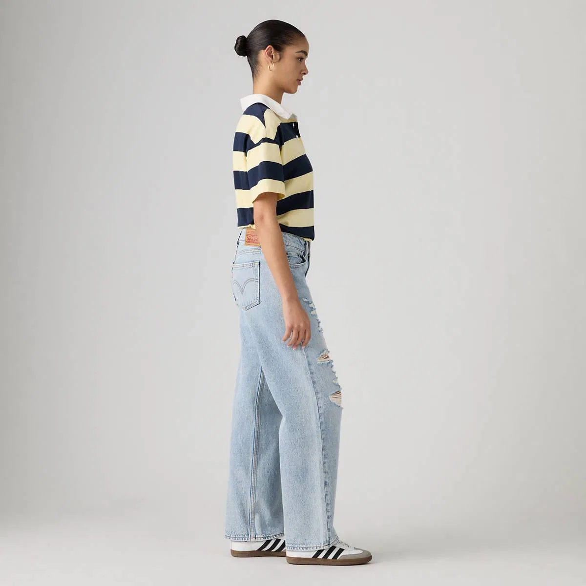 Свободные женские джинсы Superlow Levi's, Don'T Miss - Light Wash — фото 4
