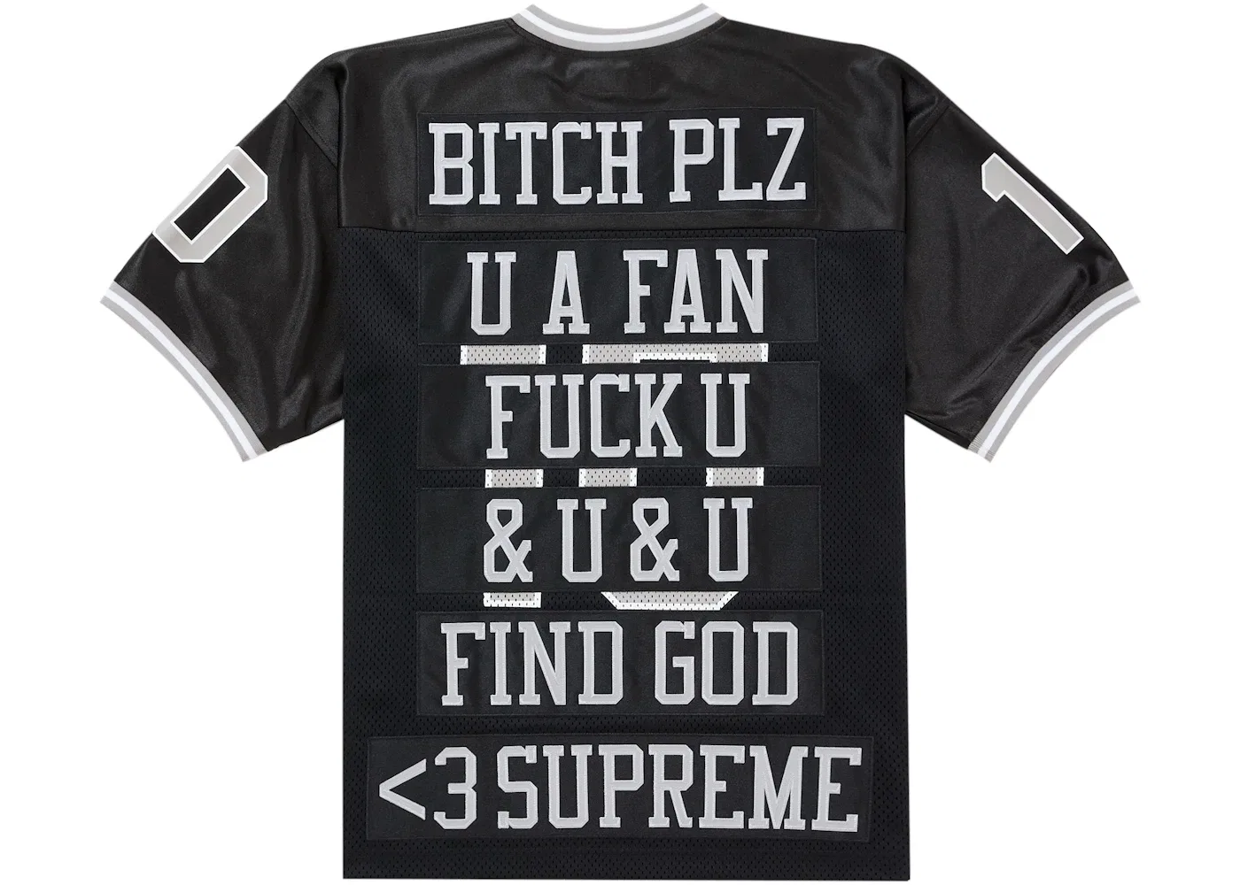 Мужская футбольная джерси с надписью Jersey Supreme, Black — фото 2