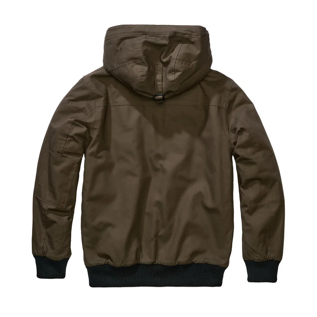 Мужская куртка с капюшоном Brandit Essential Jacket, Olive — фото 2