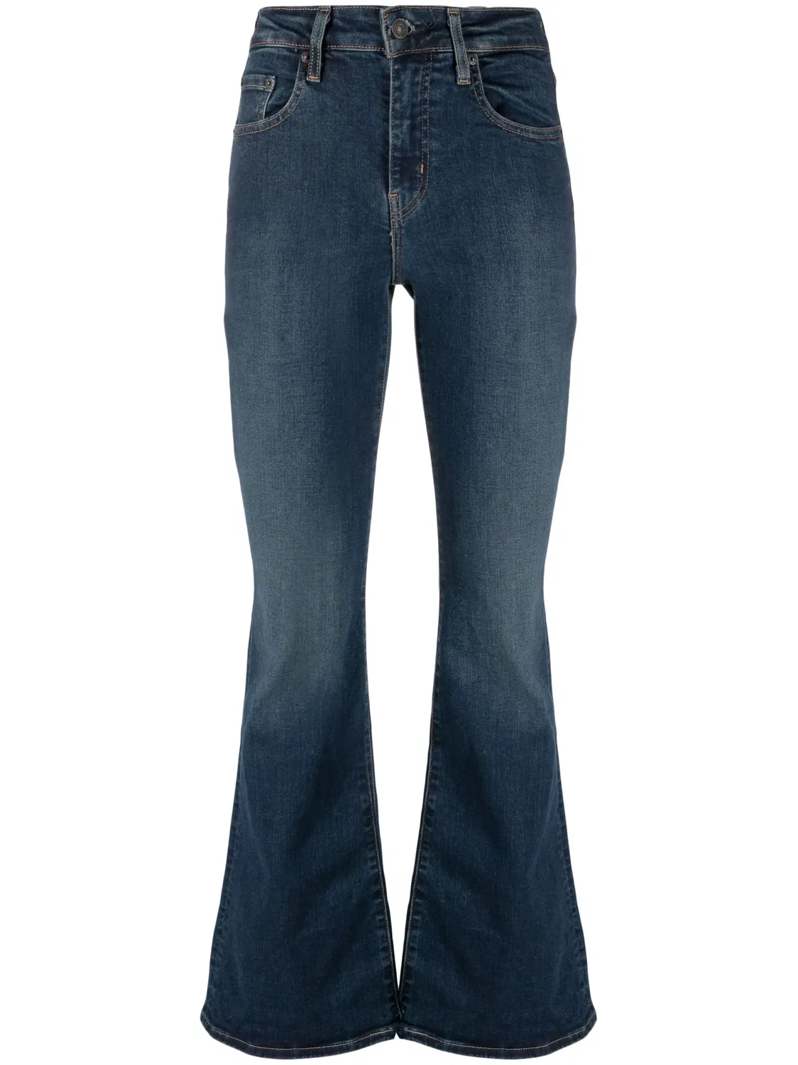 Джинсы 726 высокой посадки клеш, синие Levi's, синий