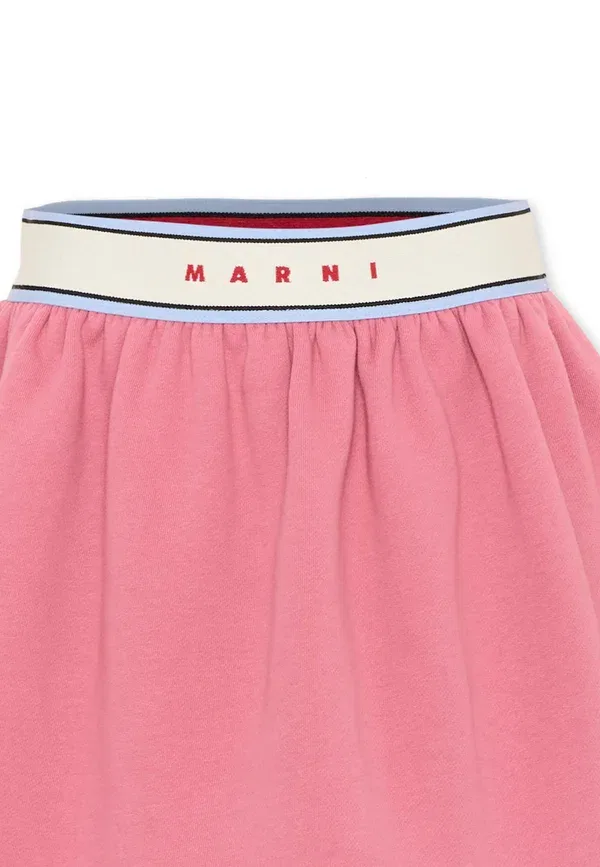 Юбка хлопковая Gonna Marni Pink, розовый — фото 3