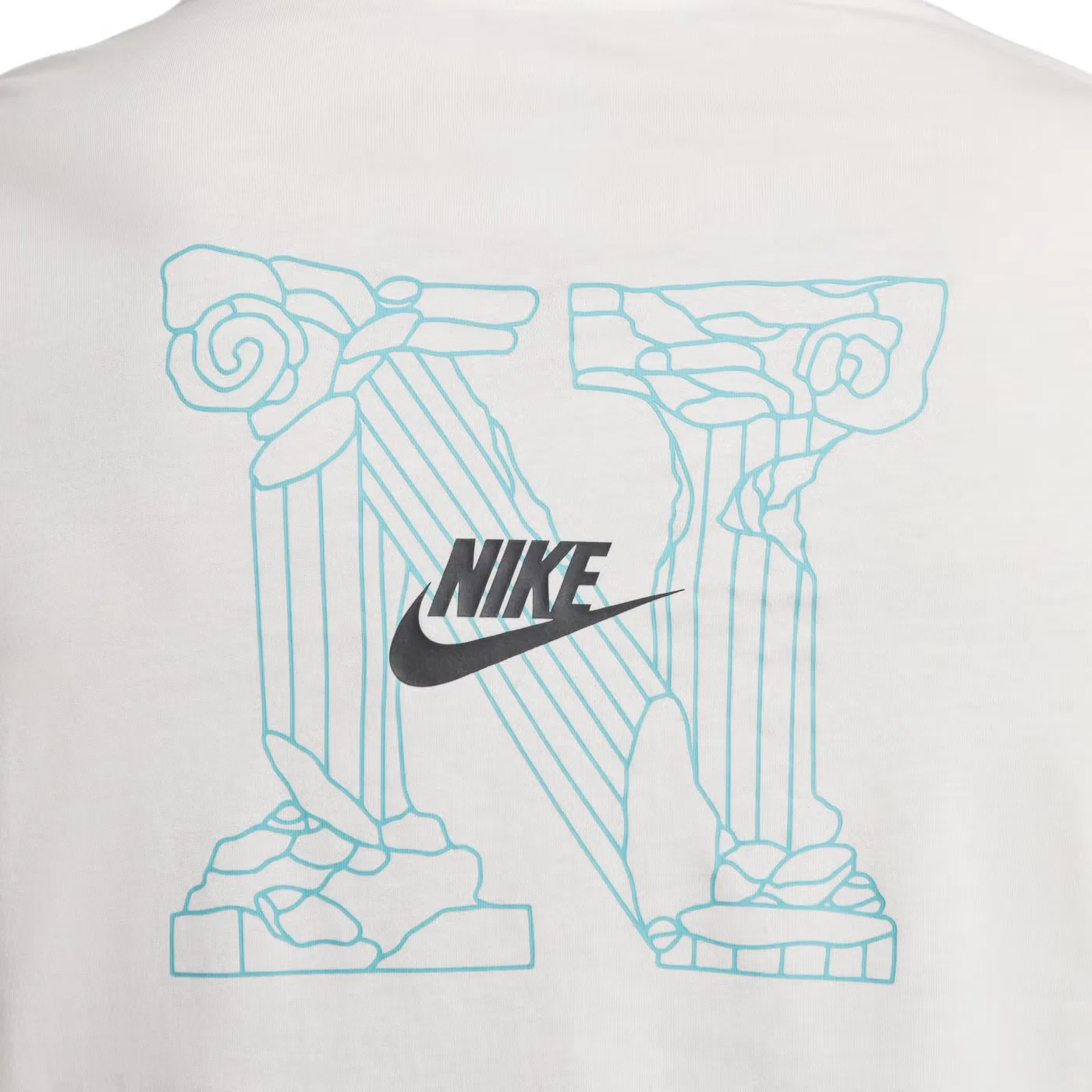 Футболка с принтом Swoosh Nike, айвори — фото 4