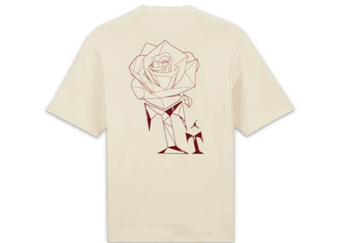 Женская футболка с принтом Jordan x Teyana Taylor T-shirt, Coconut Milk — фото 2