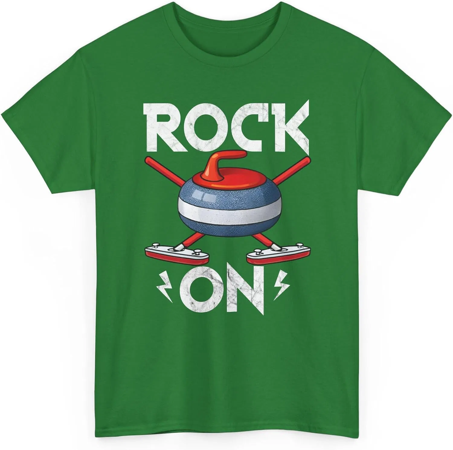 Футболка с принтом Rock On Gildan 5000, Turf Green