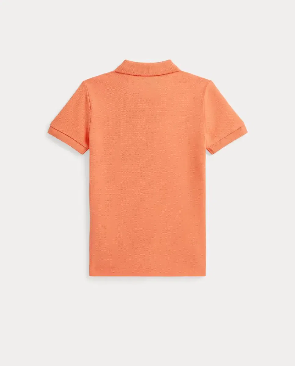 Детское поло для мальчиков из хлопкового пике Polo Ralph Lauren, Orange — фото 2