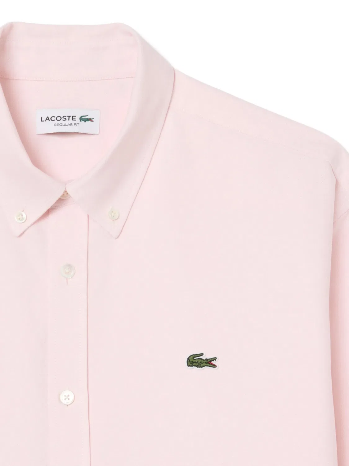 Рубашка оксфорд розового цвета Lacoste, розовый — фото 3