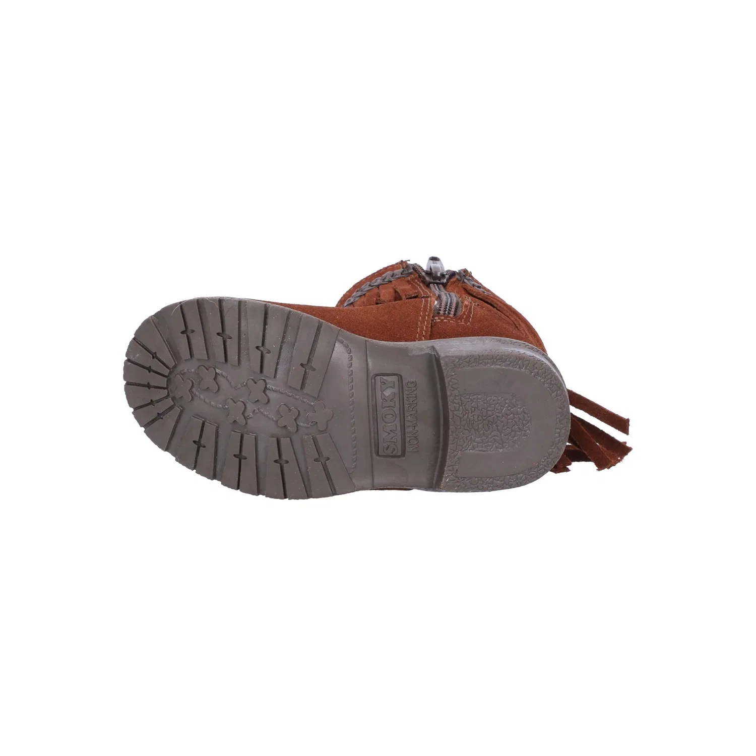 Детские ковбойские сапоги для девочек с бахромой Smoky Mountain Boots, Tan — фото 4