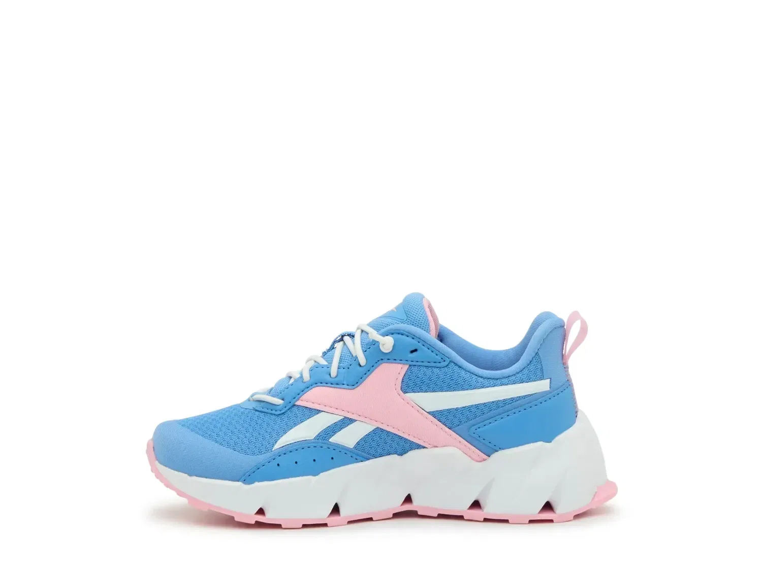 Кроссовки slip-on Vizome для девочек Reebok, светло-голубой/светло-розовый — фото 3
