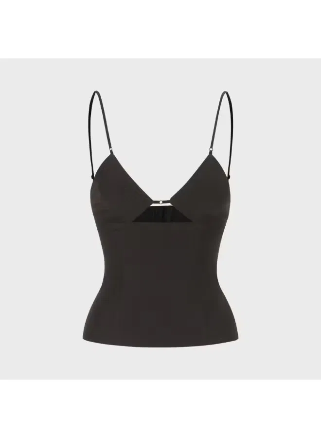 Топ с открытыми плечами и вырезом на спине Zara, черный — фото 2