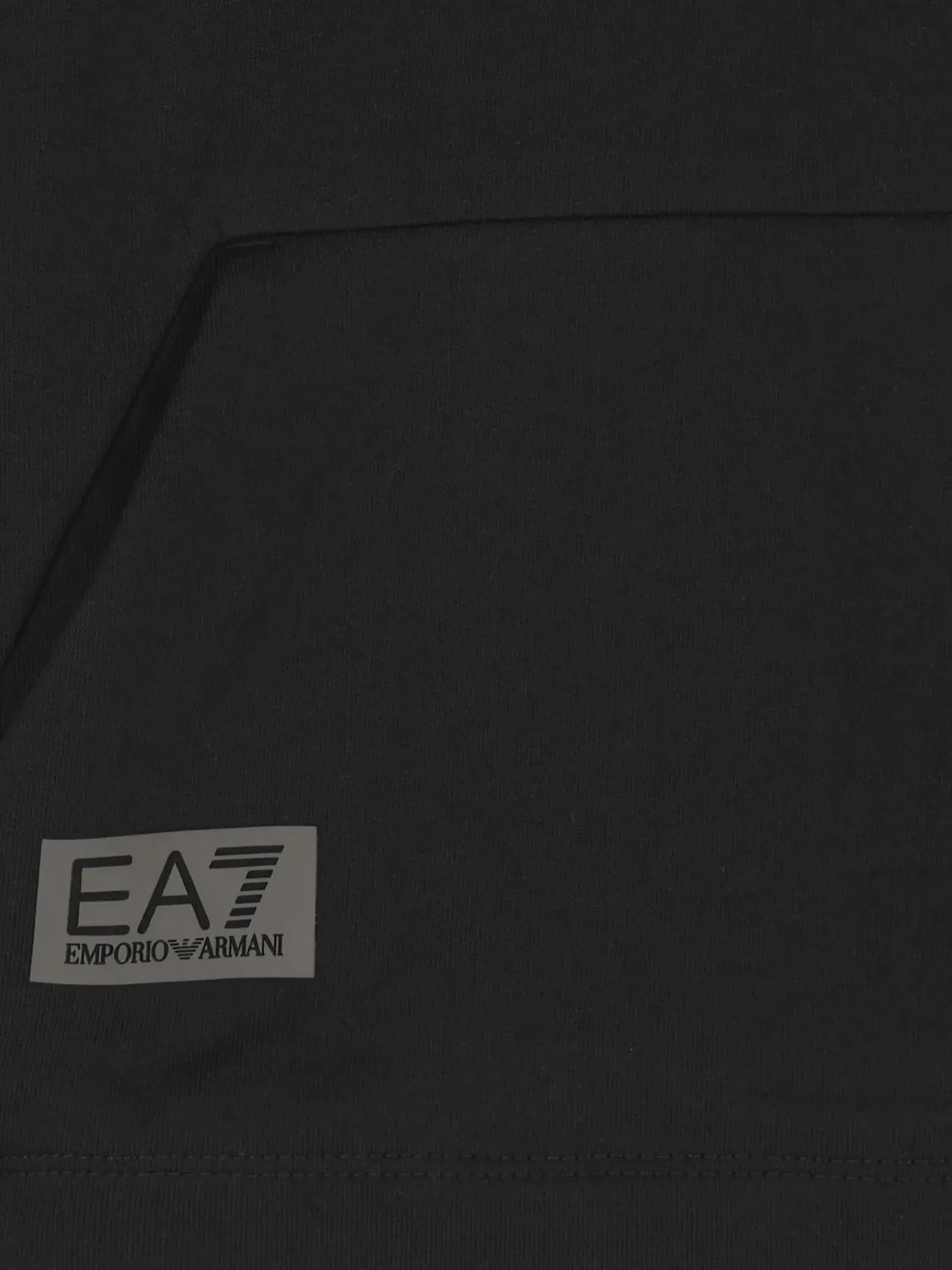 Худи с логотипом Ea7 Emporio Armani, черный — фото 3