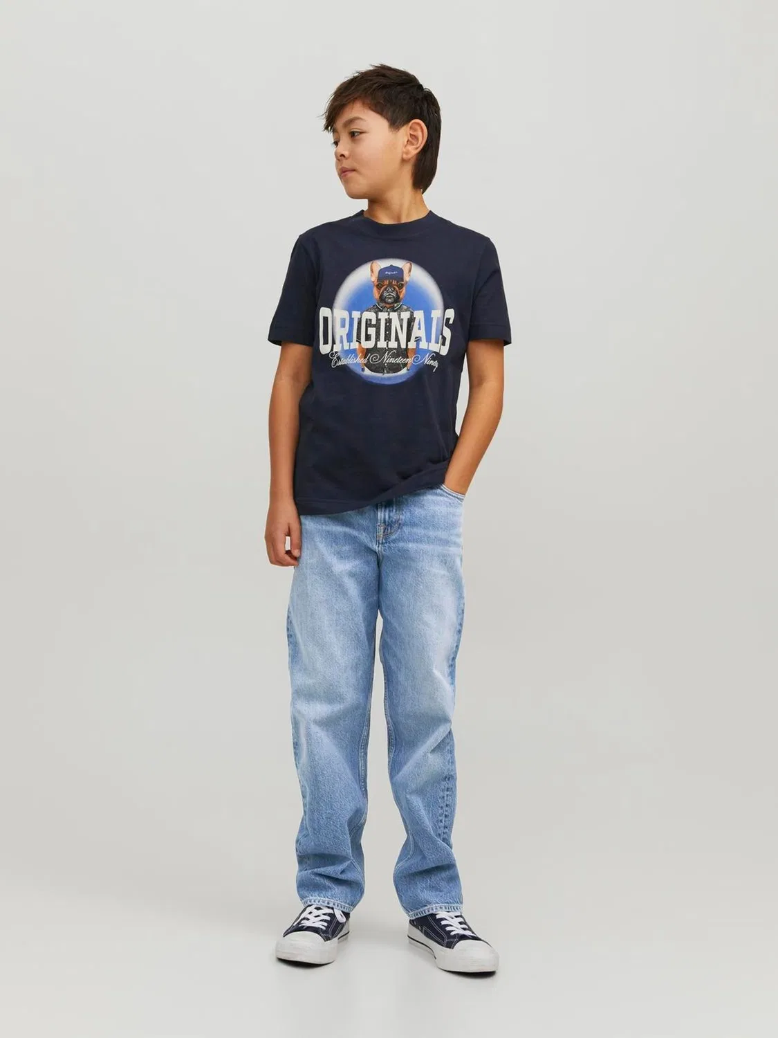 Джинсы свободного кроя Chris, JACK & JONES Junior, синие — фото 2