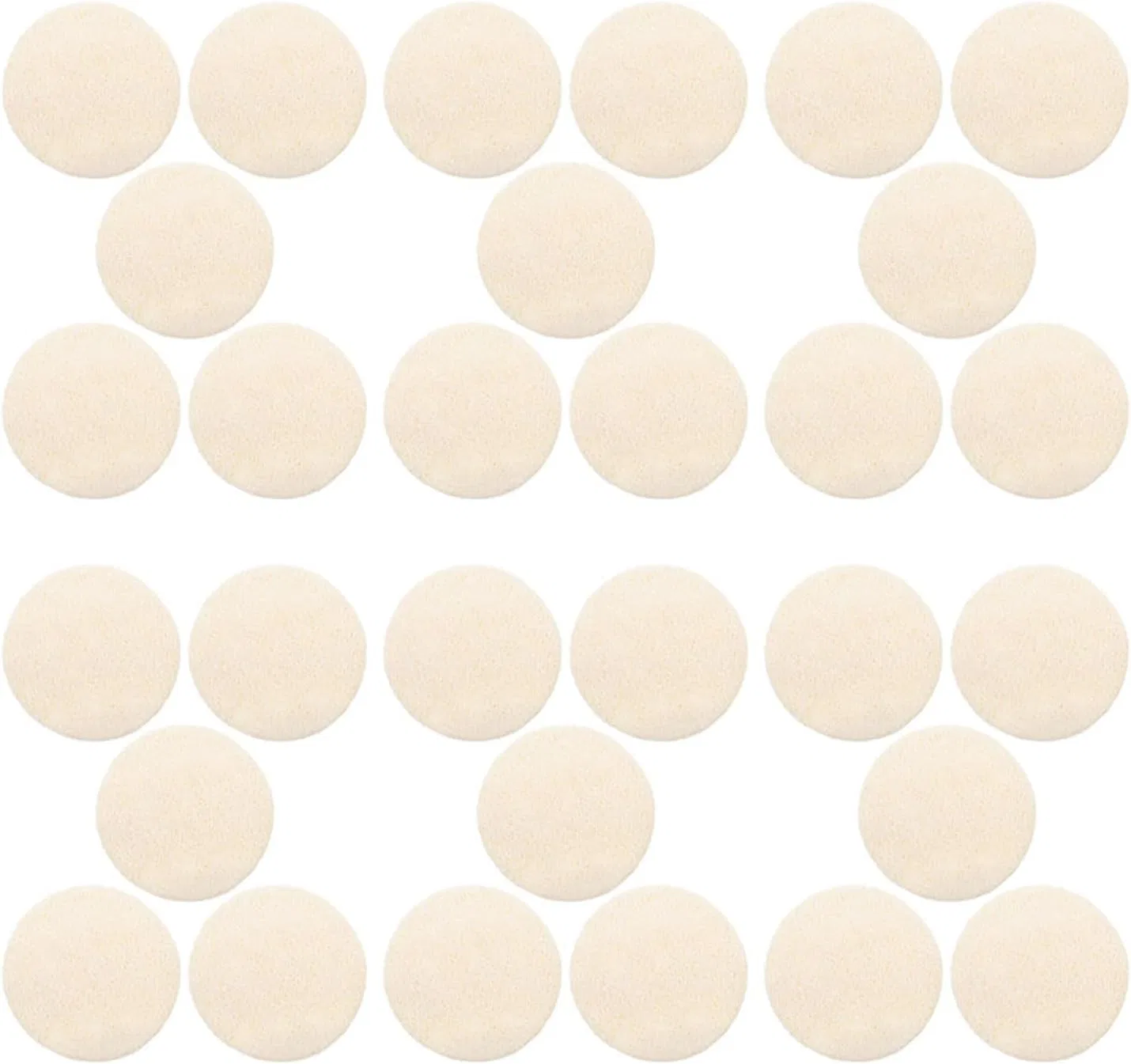Пэды для пилинга из люфы KICHOUSE, 50 шт, Beige