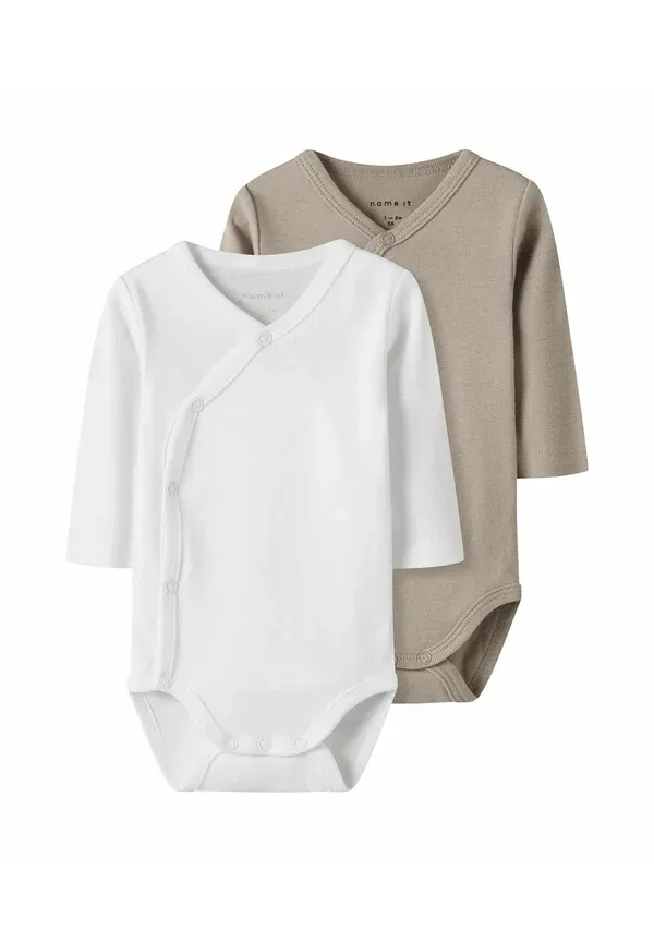 Боди из 100% хлопка, модель Romper 2 pack, Name It, Pure Cashmere — фото 3