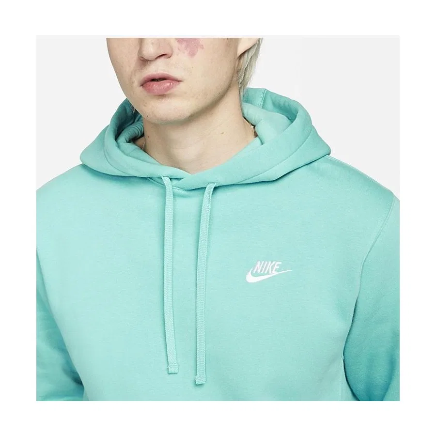 Мужской свитшот с капюшоном Sportswear Club Fleece Pullover Nike, Зеленый — фото 4