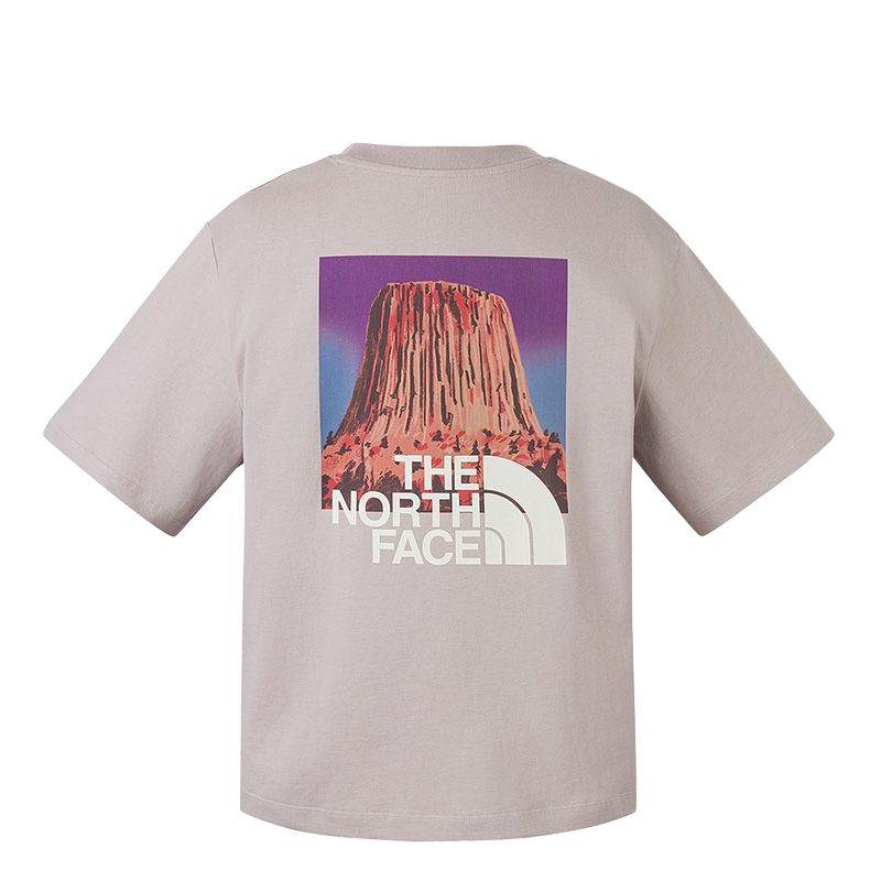 

Футболка с рукавом дроп-шилд женская 1OA/Moon Shadow Gray THE NORTH FACE, серый