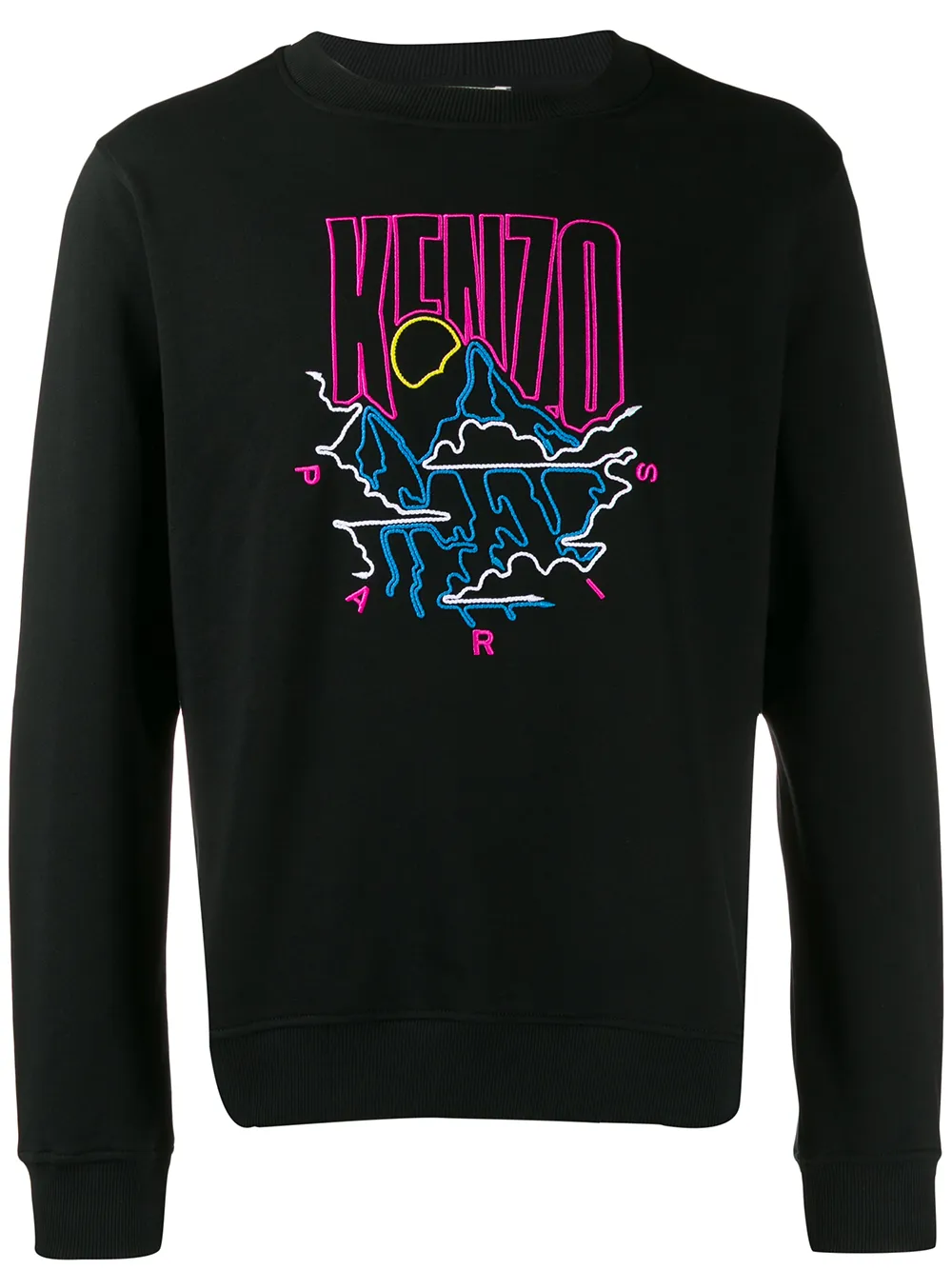 

Толстовка с вышитым логотипом KENZO, черный