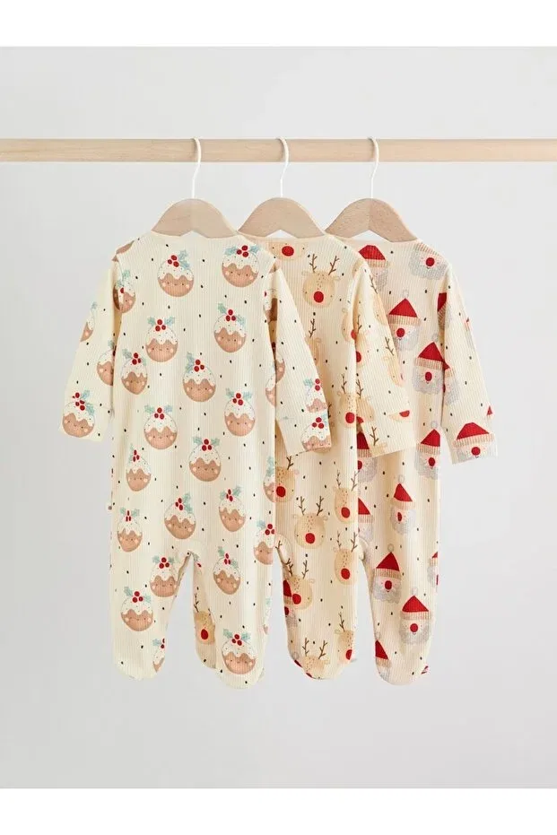 Детский комбинезон из хлопка с принтом Next Baby, Multicolor — фото 2