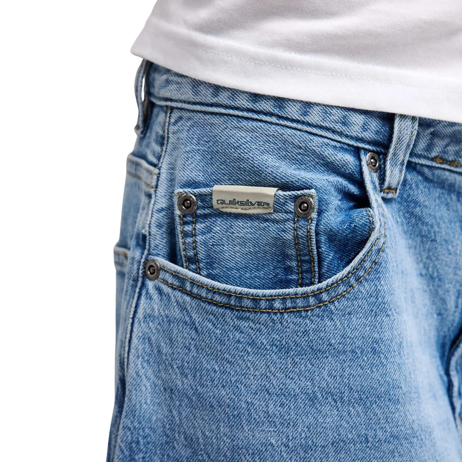 Детские джинсы свободного кроя для мальчиков Quiksilver, Azul — фото 4