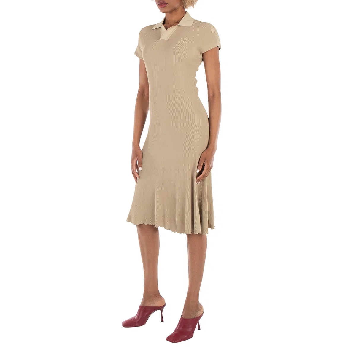 Платье поло Stretch Design Polo Collar Dress Burberry, Hunter — фото 4
