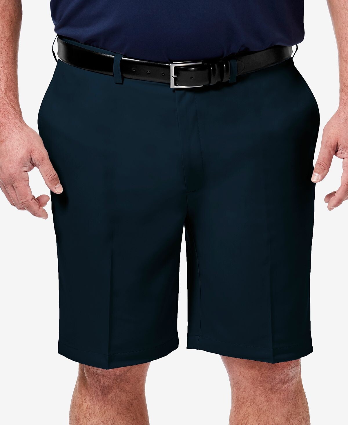

Мужские шорты big & tall cool 18 pro® classic-fit stretch flat front 9,5 Haggar, синий