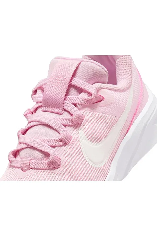 Детские кроссовки для девочек шнурованные Star Runner 4 Nike, Pink — фото 4