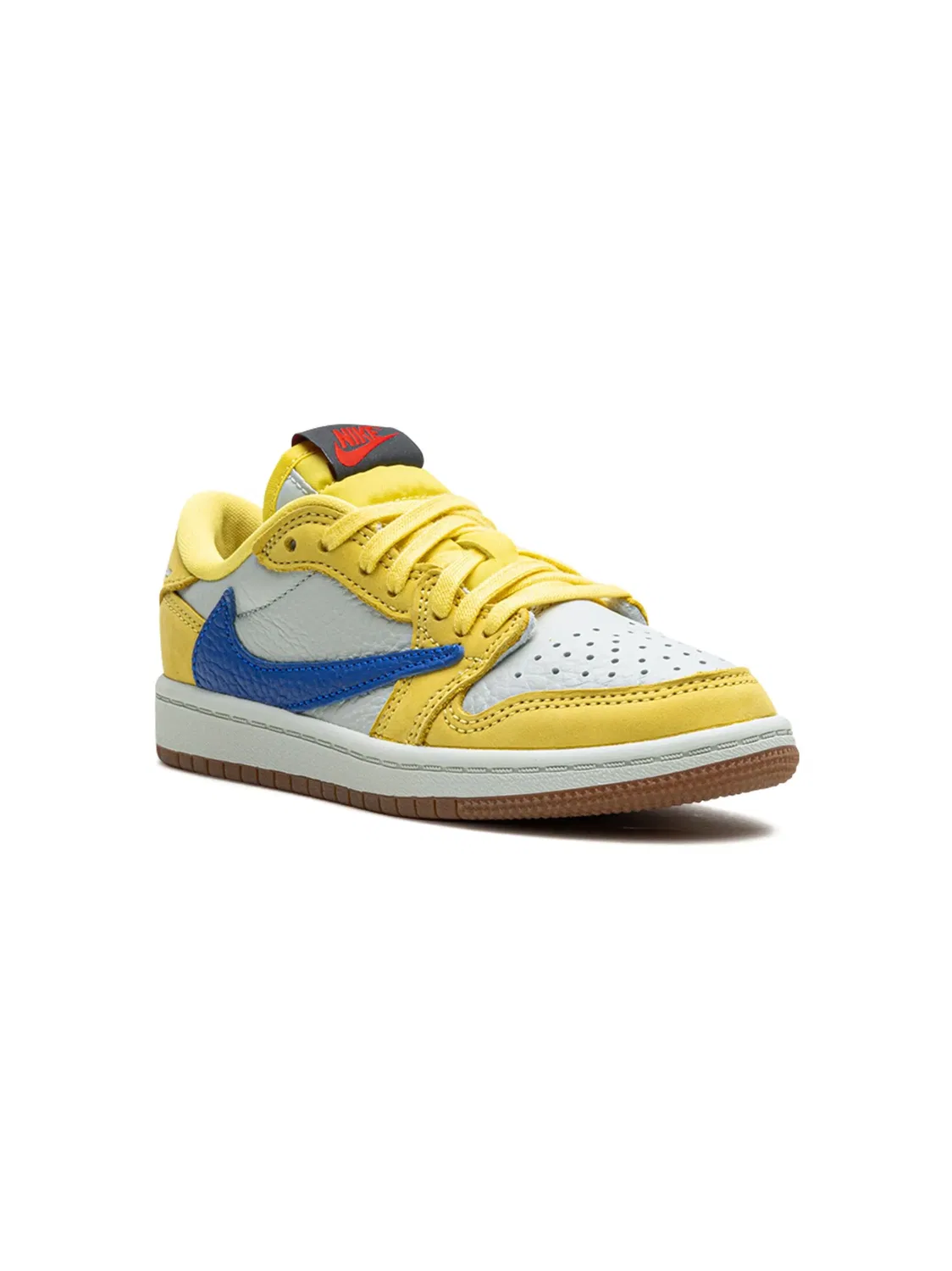 Кроссовки Travis Scott Air Jordan 1 Retro Low OG SP "Canary", желтый