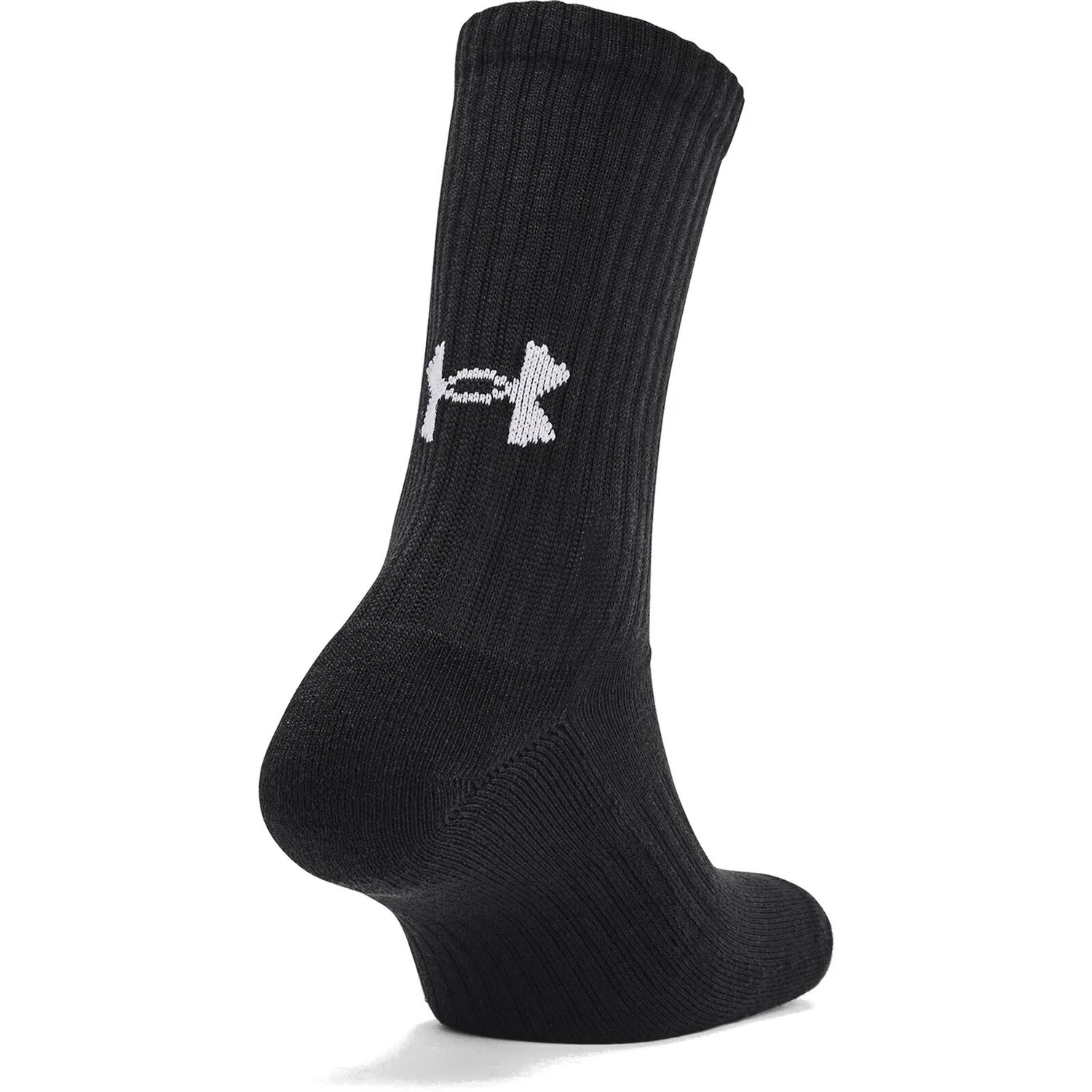 Детские носки с поддержкой свода стопы Under Armour Core Crew, Schwarz — фото 3