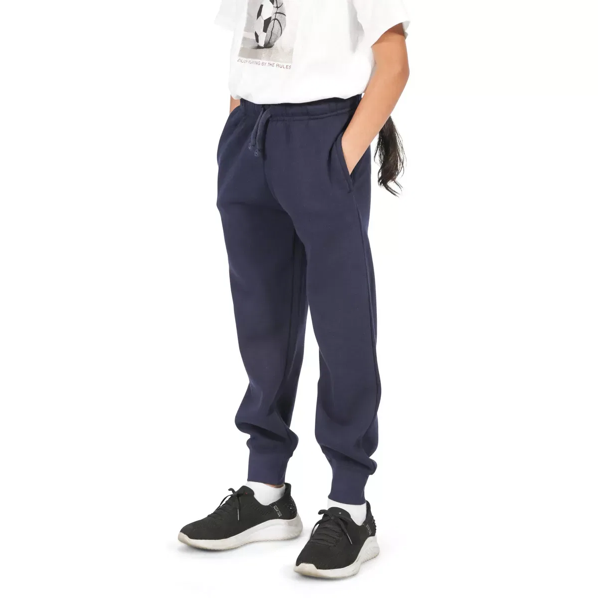 Детские штаны из флиса с карманами Everyday Kids, Navy