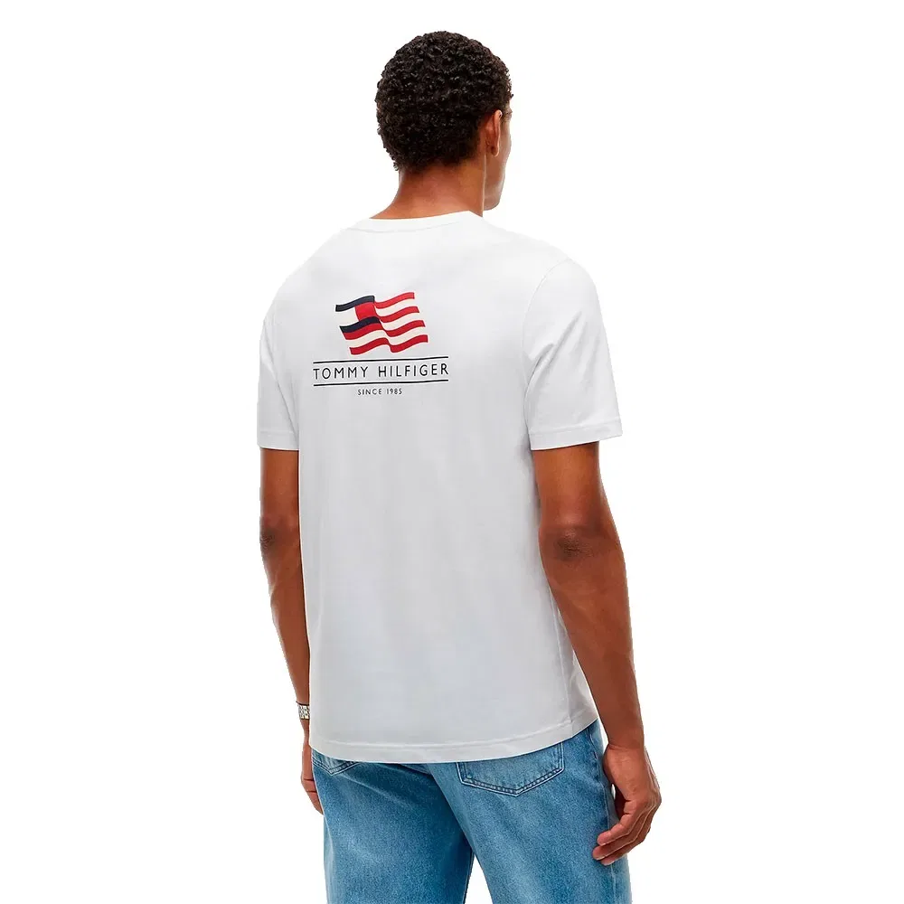 Мужская футболка с принтом Americana Back Tommy hilfiger, White — фото 2