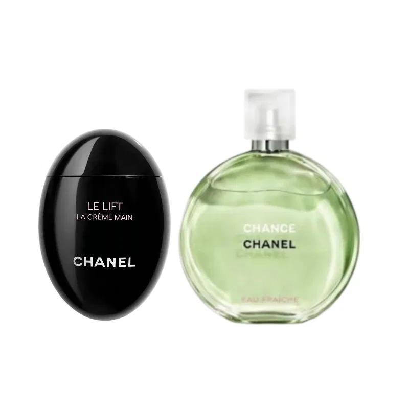Набор для рук и парфюма CHANEL Black Wisdom Firming Hand Cream 50ml + Encounter Fresh Perfume EDT 150ml
