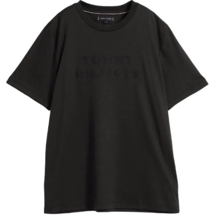 Мужская футболка с круглым вырезом Black Tommy Hilfiger
