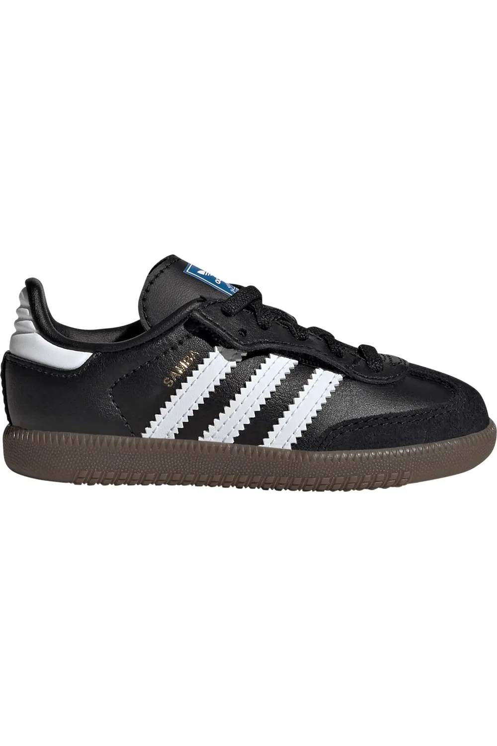 Детские кроссовки футбольные Samba adidas, Core Black/Ftwr White/Gum5 — фото 3