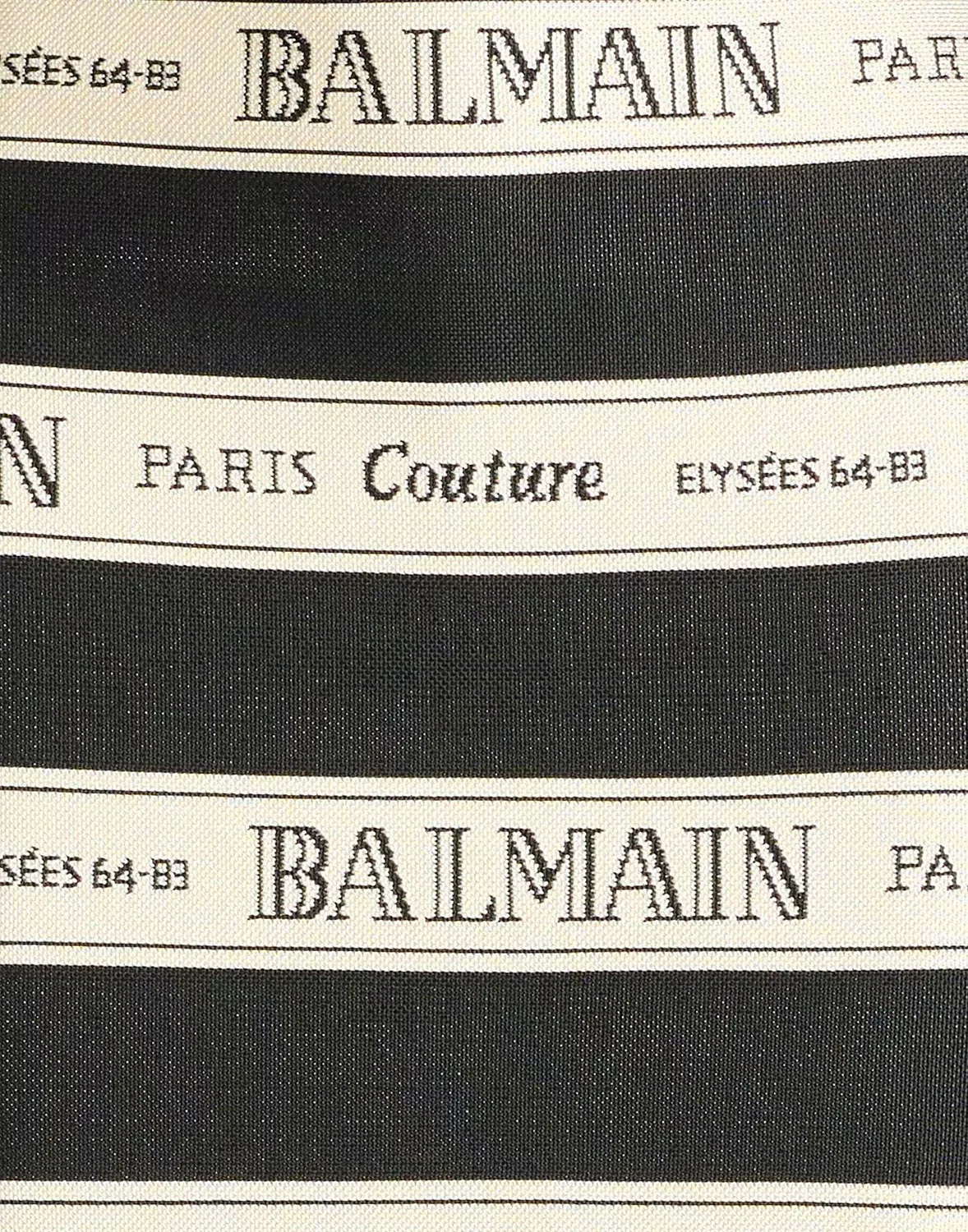Женская юбка-карандаш полосатая Balmain, черный — фото 4