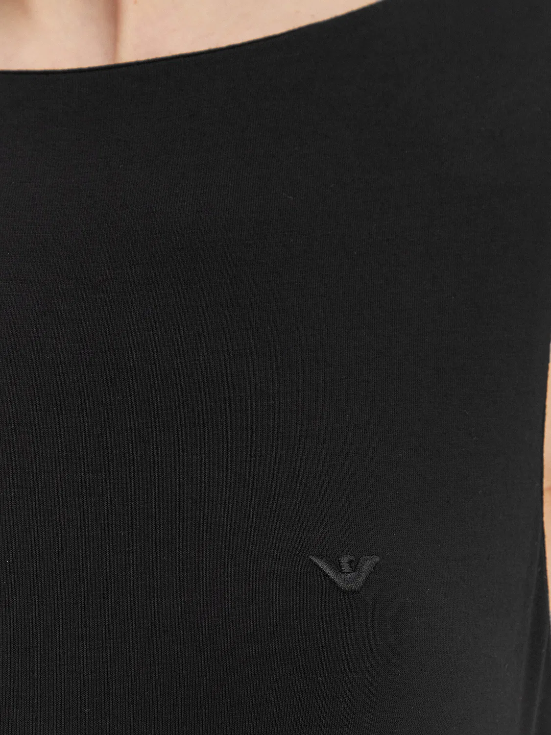 Женское летнее платье стандартного кроя Emporio Armani, черный — фото 4