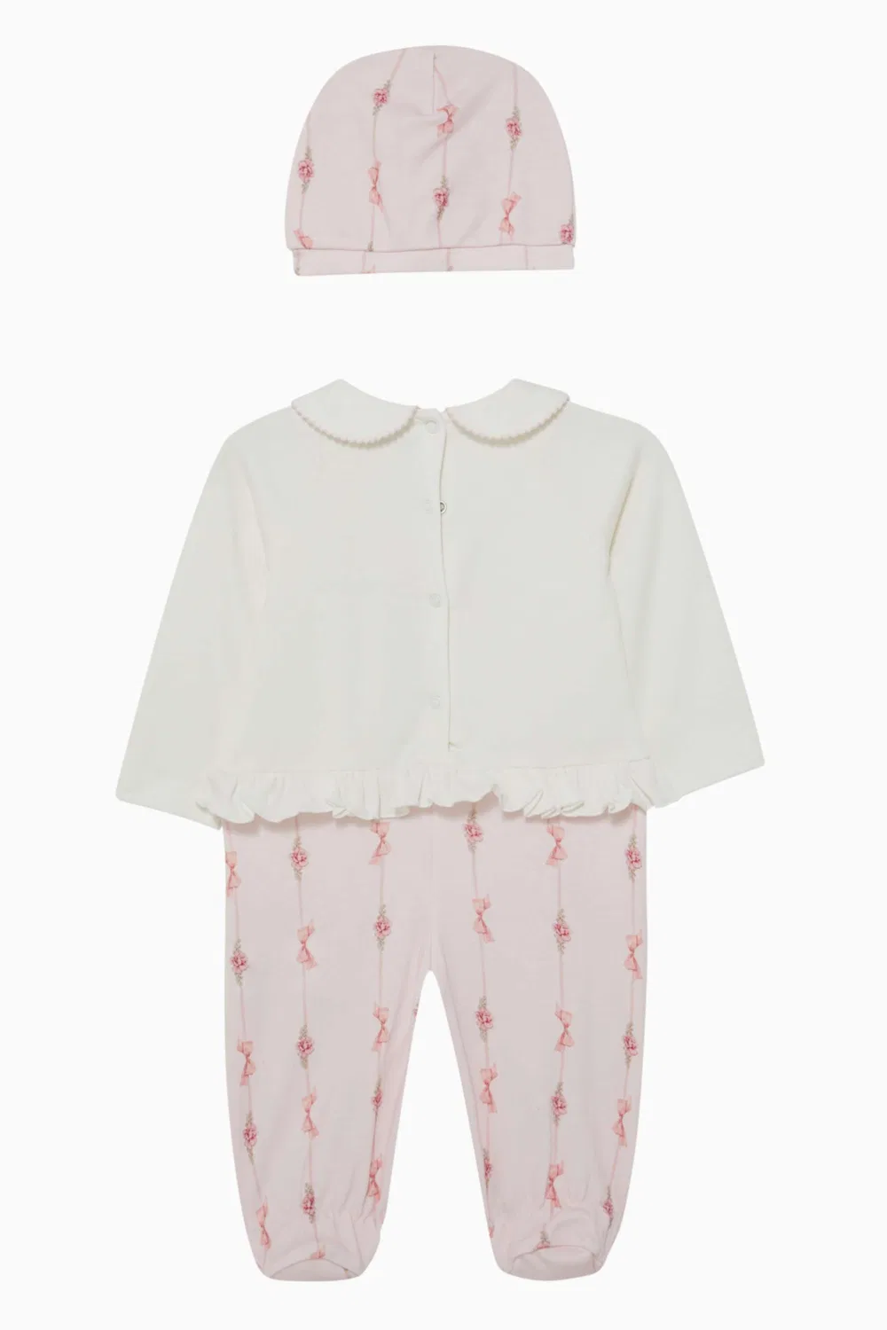 Комплект детский с шапочкой Sleepsuit & Beanie Set Monnalisa — фото 2