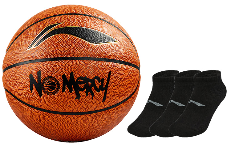 

LINING Коллекция CBA баскетбольный мяч PU коричневый размер 7 тренировочный соревновательный