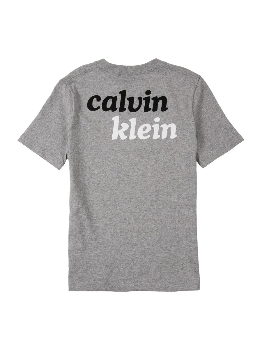 Джинсовая рубашка серого цвета с пятнистым рисунком Calvin Klein Jeans — фото 2