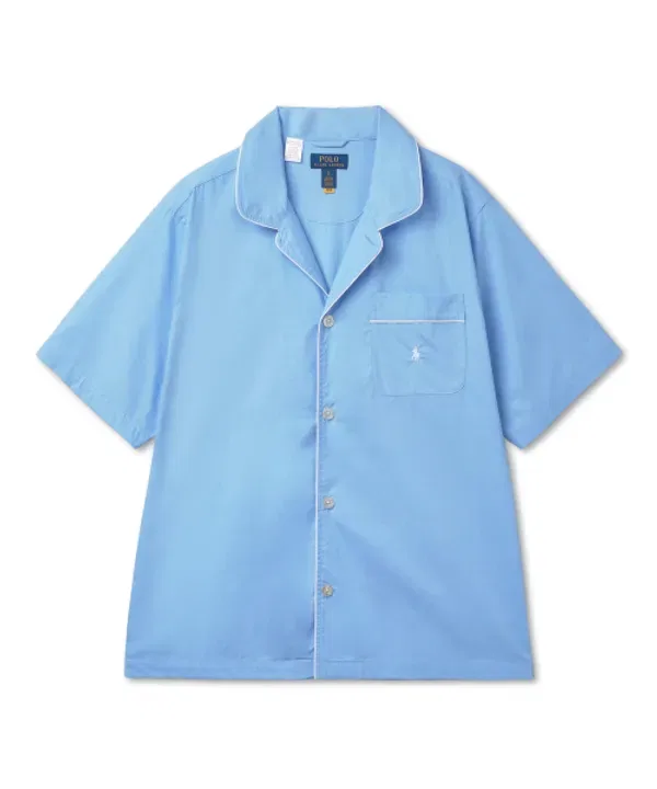 Пижамный сет хлопковый Polo Ralph Lauren, синий — фото 2