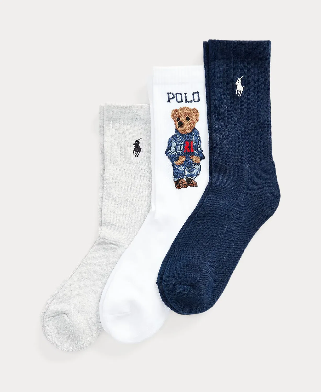 Женские гольфы с принтом 3 пары Polo Ralph Lauren, Multicolor