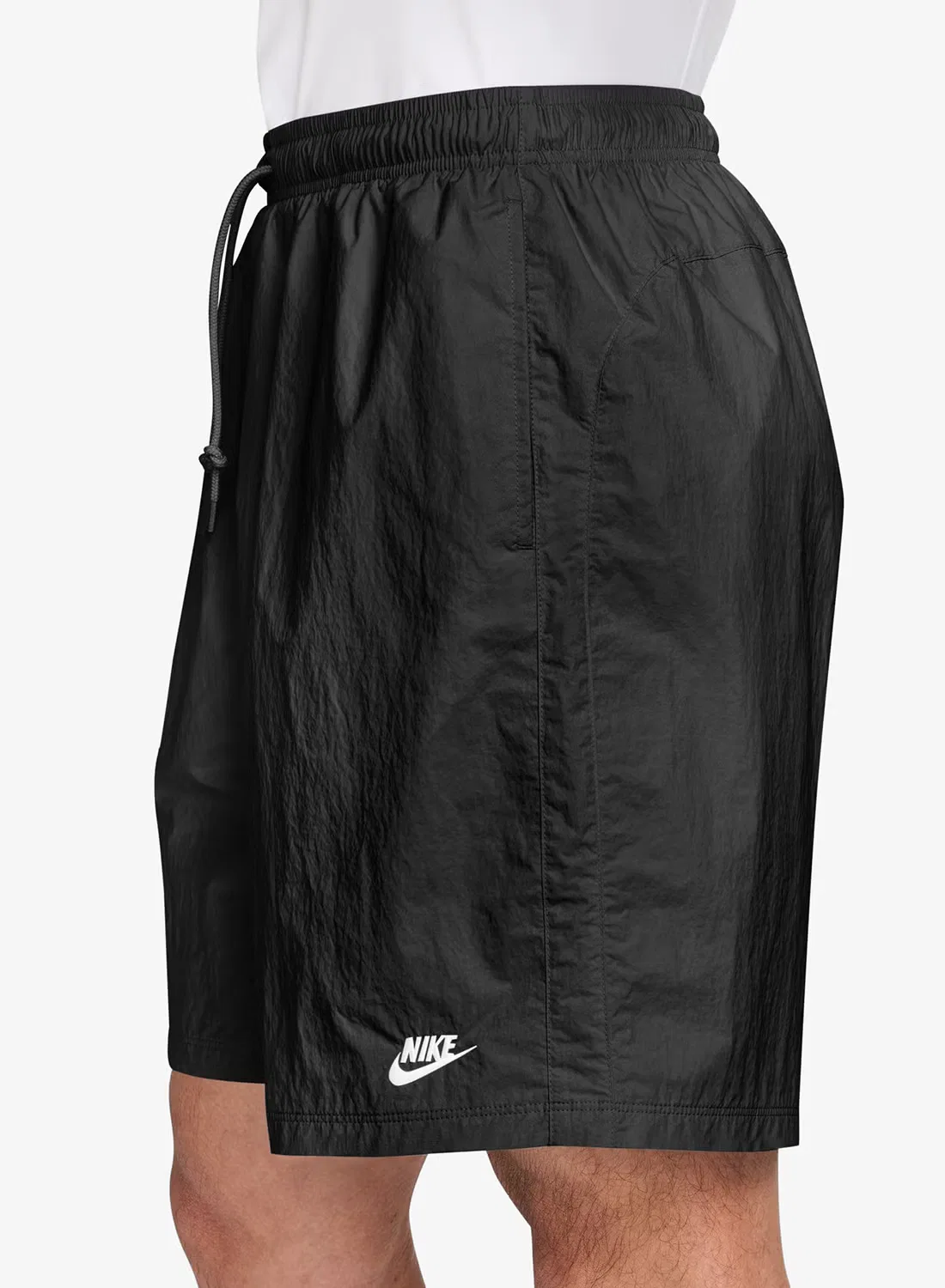 Шорты спортивные с вышитым логотипом Nike, черный — фото 3