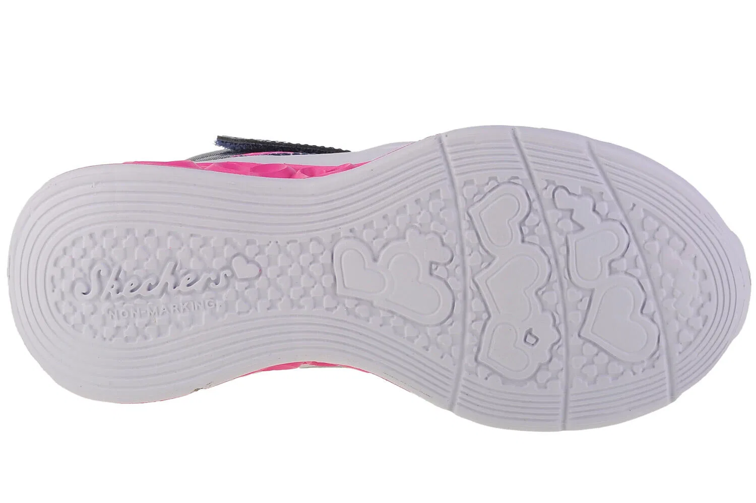Детские зимние ботинки для девочек с технологией Lights Flutter Heart Lights Skechers, Navyblau — фото 4