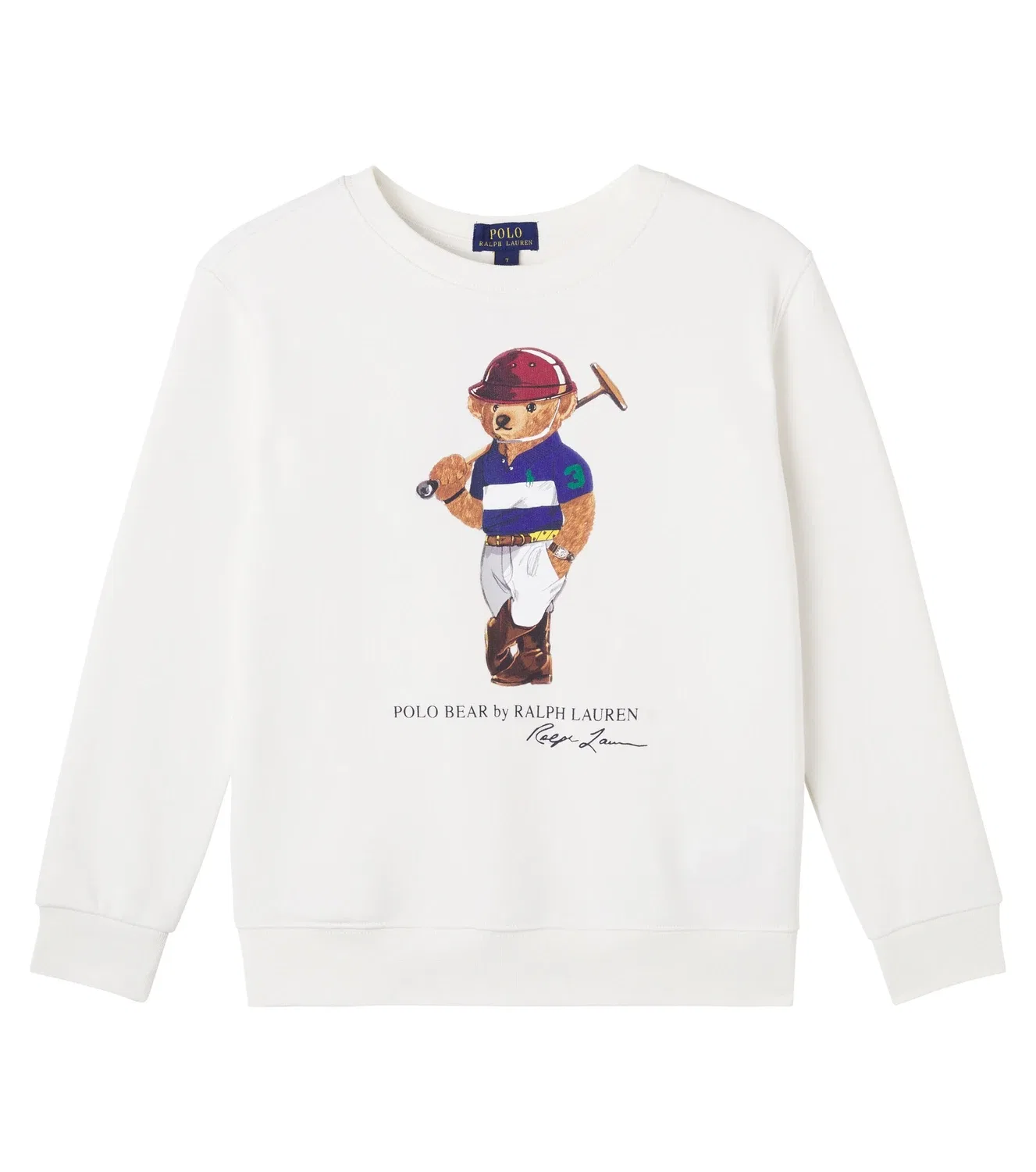 Свитшот с принтом Polo Bear, Polo Ralph Lauren Kids, белый